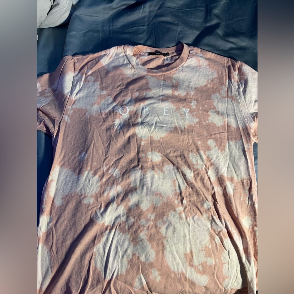 Obey tie dye shirt